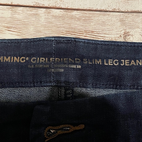 Chico's So Slimming Girlfriend Slim Leg Jeans - Dark Blue 3R - Picture 5 of 7